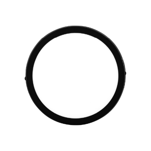 Panel de aplicar redondo 18W negro 22 cm 3000K 1530lm